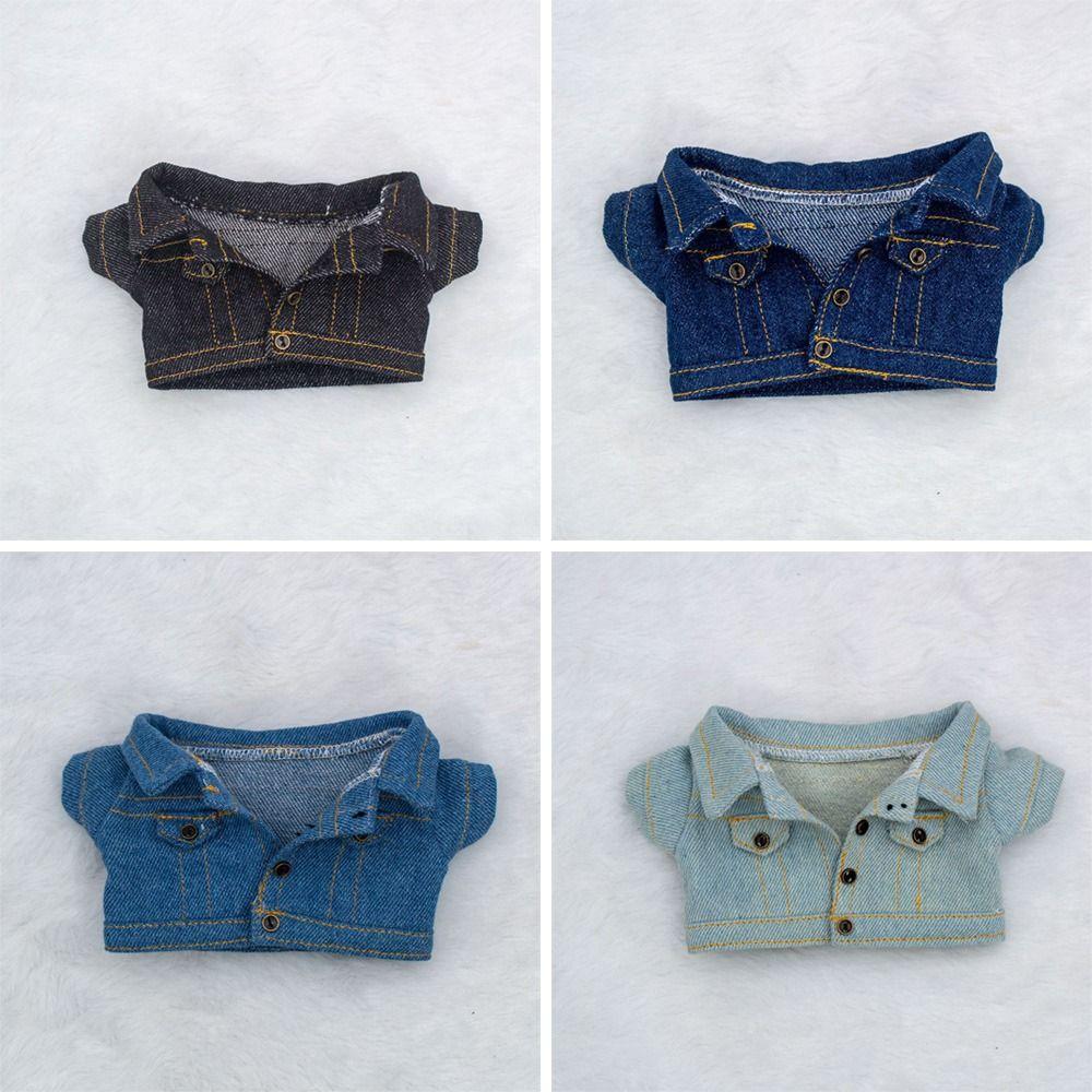 Jeans Coat Tops 15cm/20cm Doll Jeans Fashion Cotton Jacket Jeans Clothes 15cm/20cm Doll Clothes