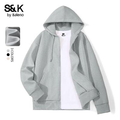 Baleno Men's S&K Series Loose Fit Zip-Up Hoodie