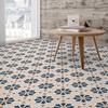 Mediterranean Wind Thickened Living Room Wear-Resistant Retro Pvc Floor Sticker Matte Floor Tile Self-Adhesive Bathroom Wall Sticker