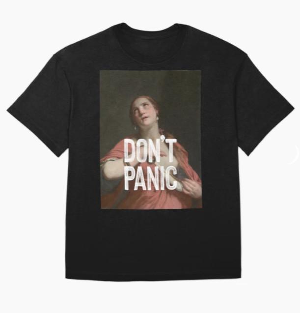 Don t Panic Art T-Shirt L