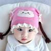 Thickened Knitted Hat Cute Cartoon Pullover Hat Fashion Ear Protection Cap  Newborn