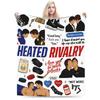 Kiss Heated Rivalry Fleece Throw Blankets Hollanov Blanket for Bed Bedroom Lightweight Bedding Throws