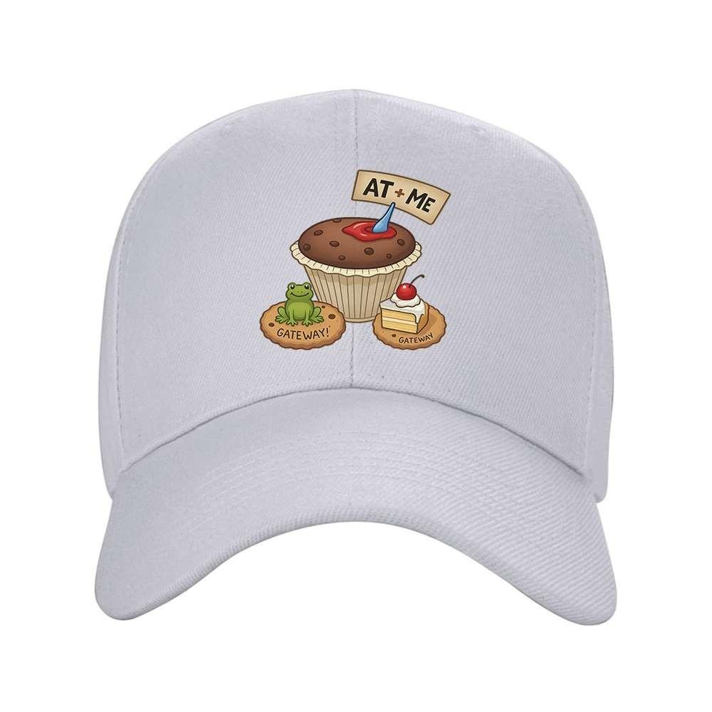 Dessert Frog Graphic Baseball Cap Unisex Adjustable Polyester Outdoor Casual Hat