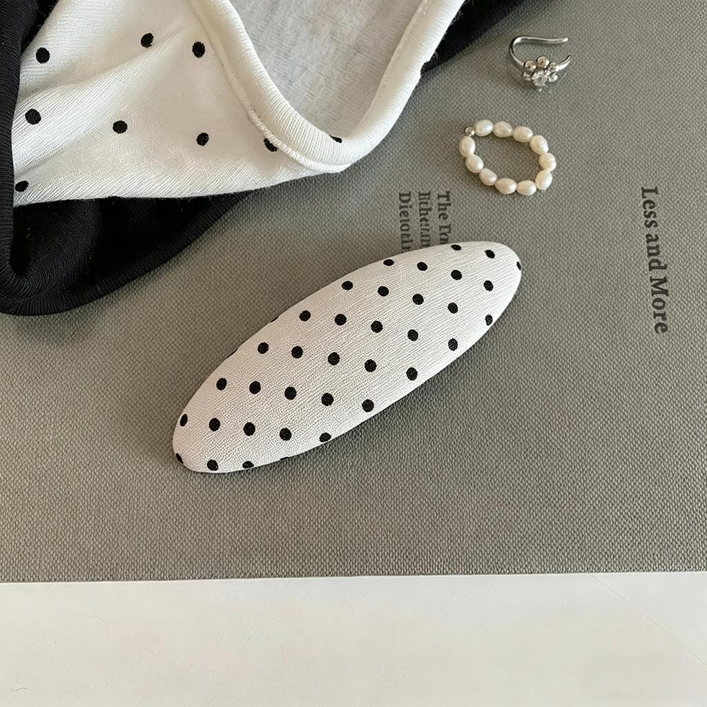 Polka Dot School Girls Cute Hair Clip New Fabric Hair Accessories for Bangs BB Side Hair Clips Lovely Hairpin Headwear for Women