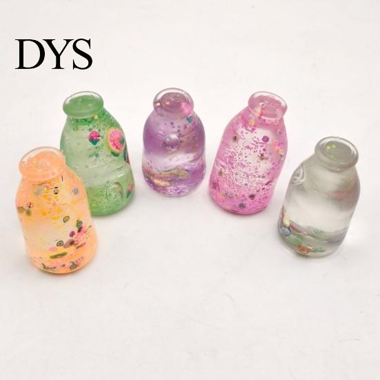 Calming Sensory Toy Clear Bottle Squeeze Toy, Stress Relief Water Quiet Tools Portable Hand for Office School Home Slow Rebound Desk