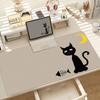 Cat Kawaii Mouse Pad Large Cute Girl Laptop Keyboard Pads Cartoon Lock Edge Wrist Mat