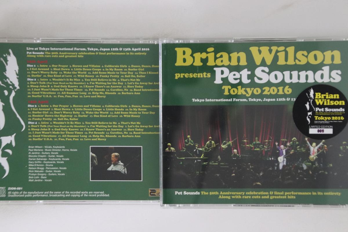 

CD BRIAN WILSON - Tokyo 2016 ZION081 ZION 2016 Japan Rock Used