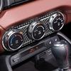 3Pcs Real Carbon Fiber Climate Console Interior Trim For Mazda MX-5 2016-