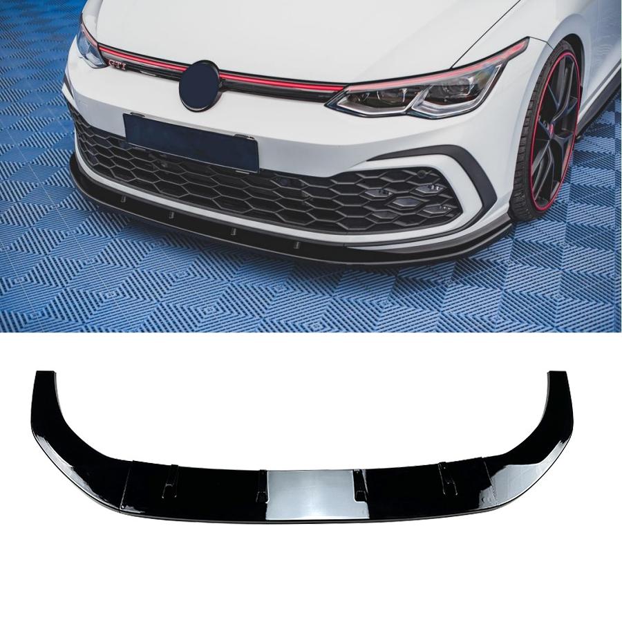 Para Volkswagen Golf 8 MK8 GTD GTE R-Line GTI Clubsport 2020-2024 Labio Spoiler Divisor Protector de Parachoques Delantero Estilo Maxton