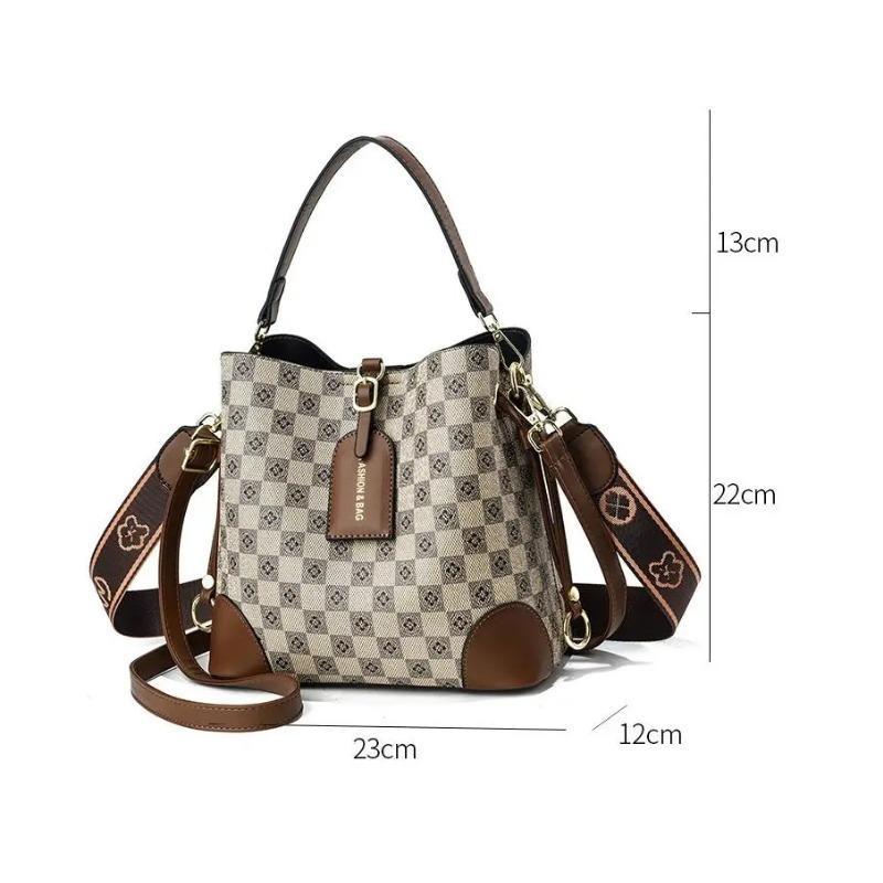 2023 Geantă de tote pentru femei Genți de mână de designeri de lux, găleată imprimată, geantă simplă pentru femei, geantă de umăr de marcă celebră, doamne