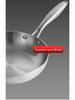 Manulife 304 Stainless Steel Flat-Bottom Wok for Induction & Gas Stoves