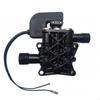 Car Washer Pump Head Ribbed Casting Pressure Metal Body Machine Part Black No Gauge