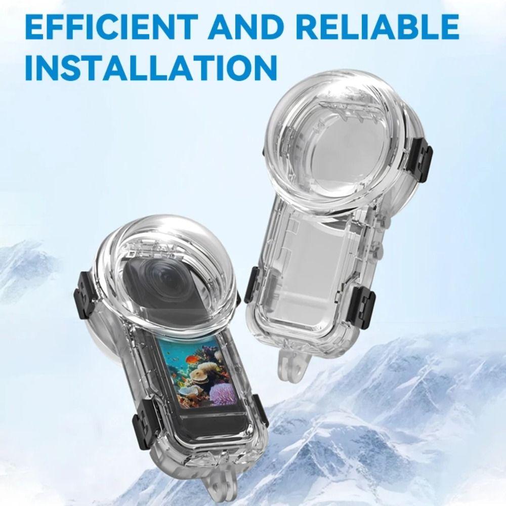 60M Invisible Dive Case Underwater Diving Shell for Insta360 X5 Action Camera Accessories