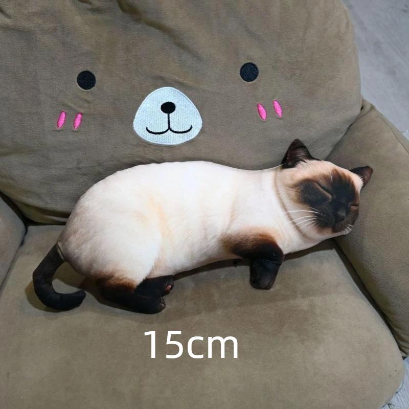 3D Printed Pig Stuffed Plush Pillow Realistic Soft Skin Friendly Fabric Cute Cushion for Sofa Bed Holiday Gift for Kids