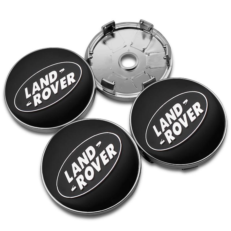 4Pcs 56mm 60mm Car Logo Wheel Center Hub Caps Badge Rim Cover Emblem For Land Rover Range Rover Evoque Velar Defender Discovery XS3