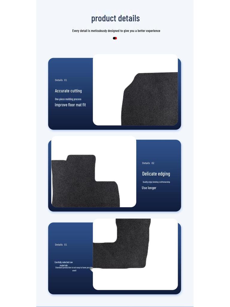 Volvo XC90-25 Removable Nylon Velour Car Floor Mats