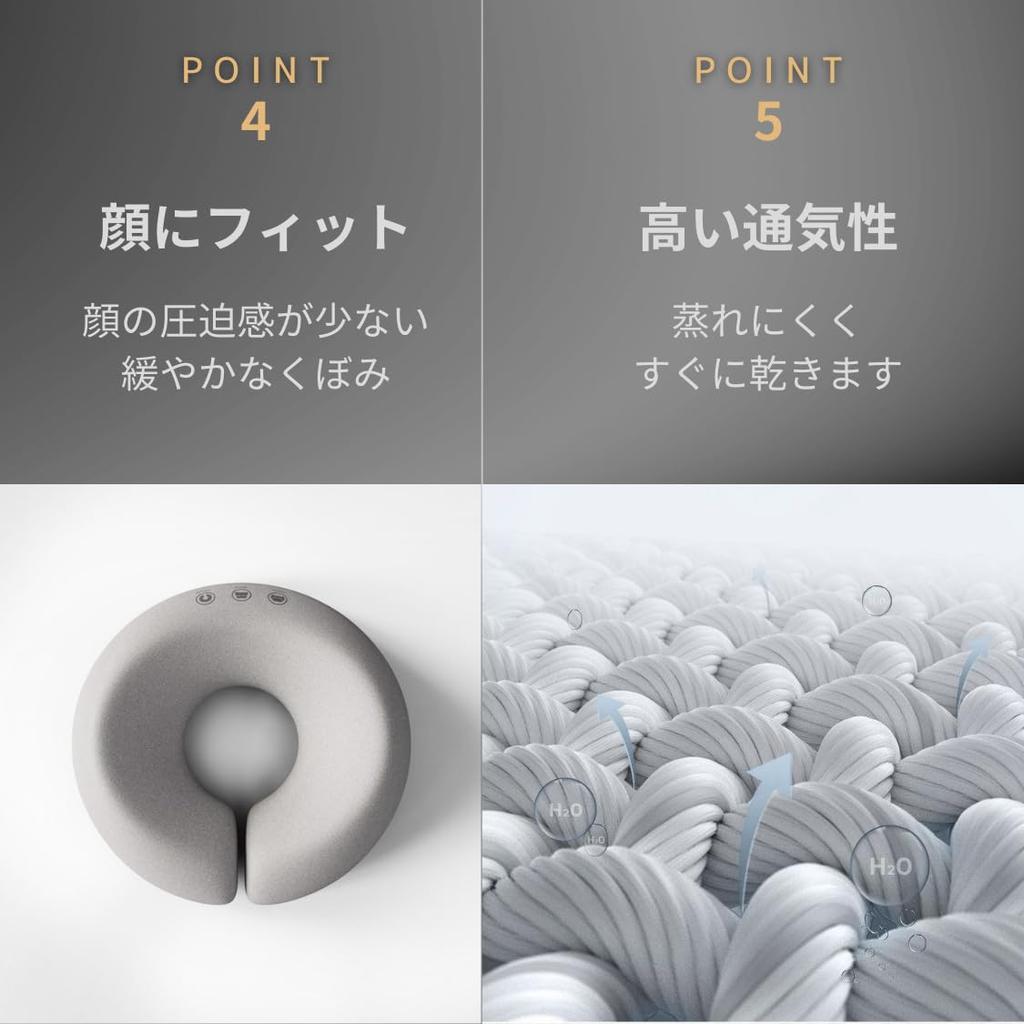 adelphos Soft Facial Pillow for Esthetics, Chiropractic, and Massage, Memory Foam, Gray, PL4 (Set of 3)