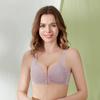 Luxury Gathering Seamless Comfortable Lace Underwear Without Steel Ring Beautiful Back Bra Upper Support Anti-sagging Underwear