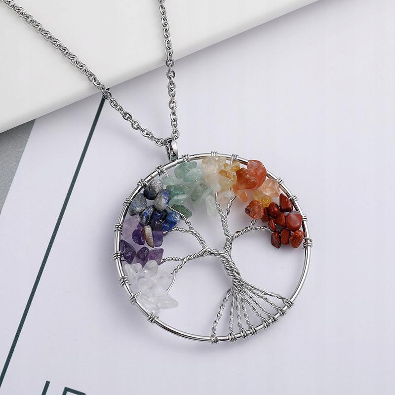 Necklace Tree Of Life Happiness Minerals Amulet