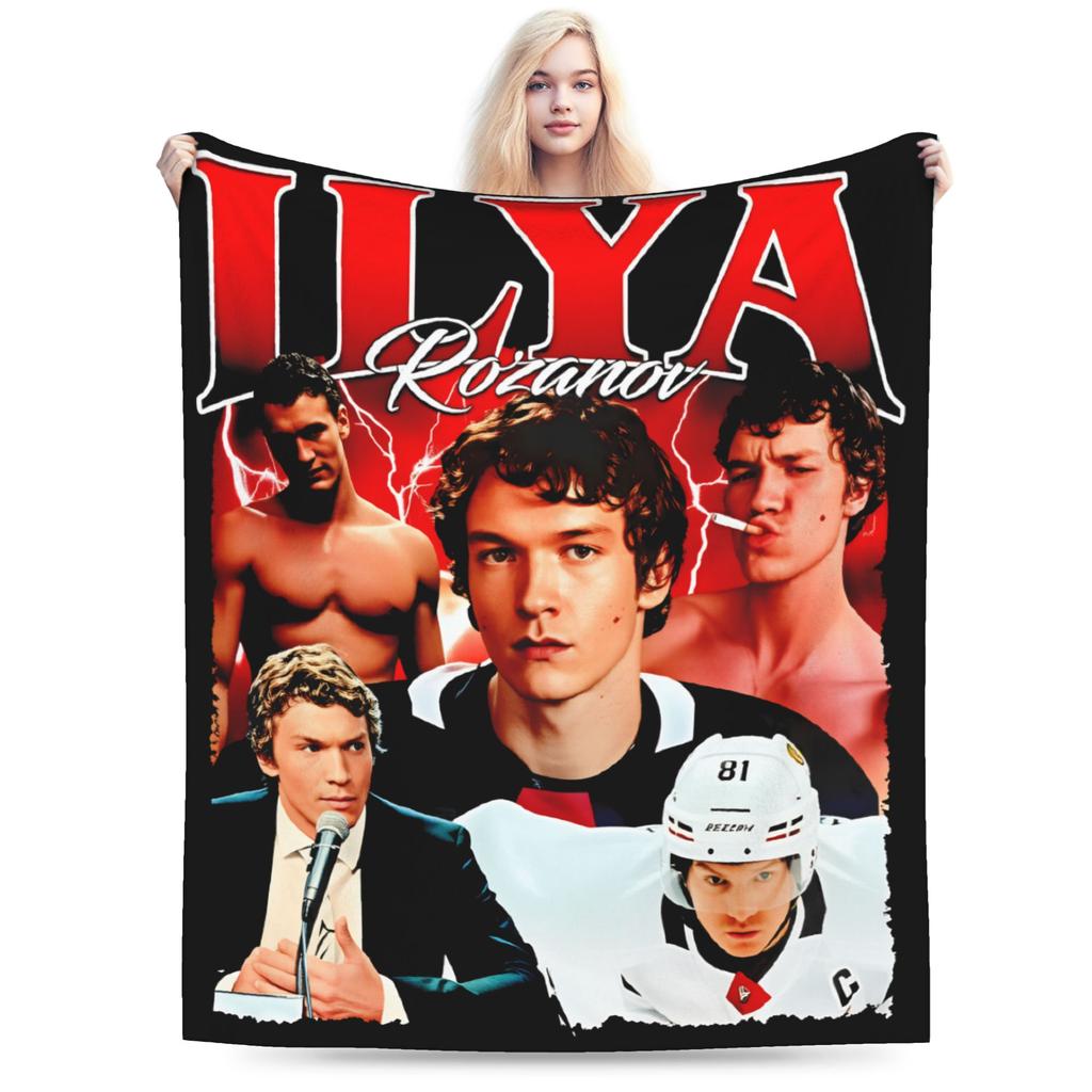Ilya Heated Rivalry Blankets Flannel Decoration Multifunction Warm Throw Blankets for Home Couch Quilt