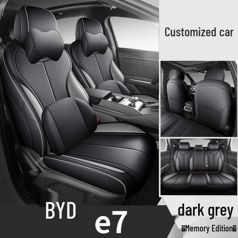 2026 BYD E7 Car Seat Cover - Perforated Leather, Breathable, Full Coverage, All-Season Cushion