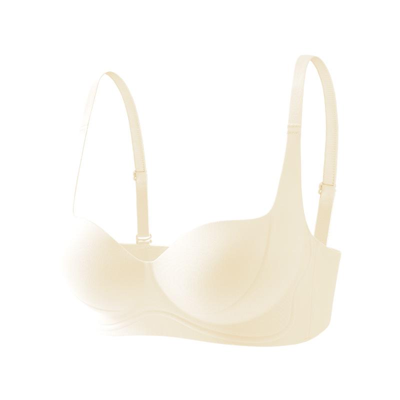 Round Chest Underwear Women's Small Breasts Gather and Show Large Lifting Adjustment Type Upper Thin Lower Thick Bra Cover