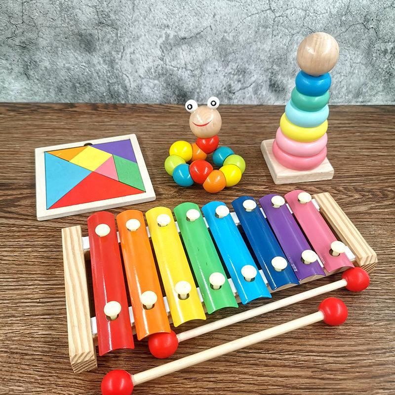 Intellectual Baby and Child Toys1-2-3One-Year-Old Boy and Girl One-Year-Old Baby Eight Tone Percussion Piano Music Enlightening Early