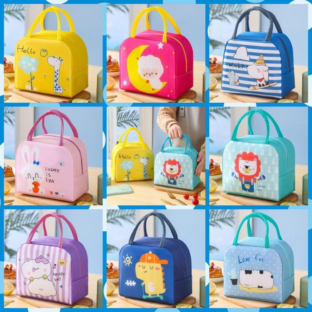 

Изолированная мультяшная милая сумка для обеда, алюминиевая изоляция, термосумка для обеда, сумка для обеда, сумка для студентов