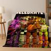 Coperta in flanella 3D F-FNAF Gioco Cartone Animato Morbida Calda Plaid per Letto Camera da Letto Soggiorno Viaggio Campeggio Picnic Regalo