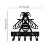 Honey Bee Key Rack Hanger Small Mount Hooks Key Holder Organizer Coat Rack Key Hanger Iron Crafts Hooks - Decorative Home Accent