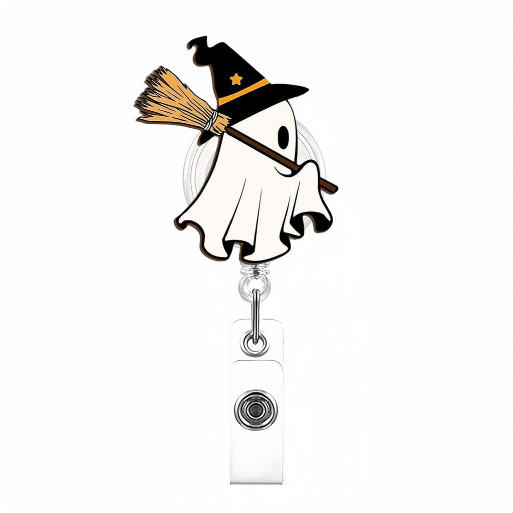 Acrylic Telescopic Chest Card, Identification Badge Clip, Easy To Pull Buckle