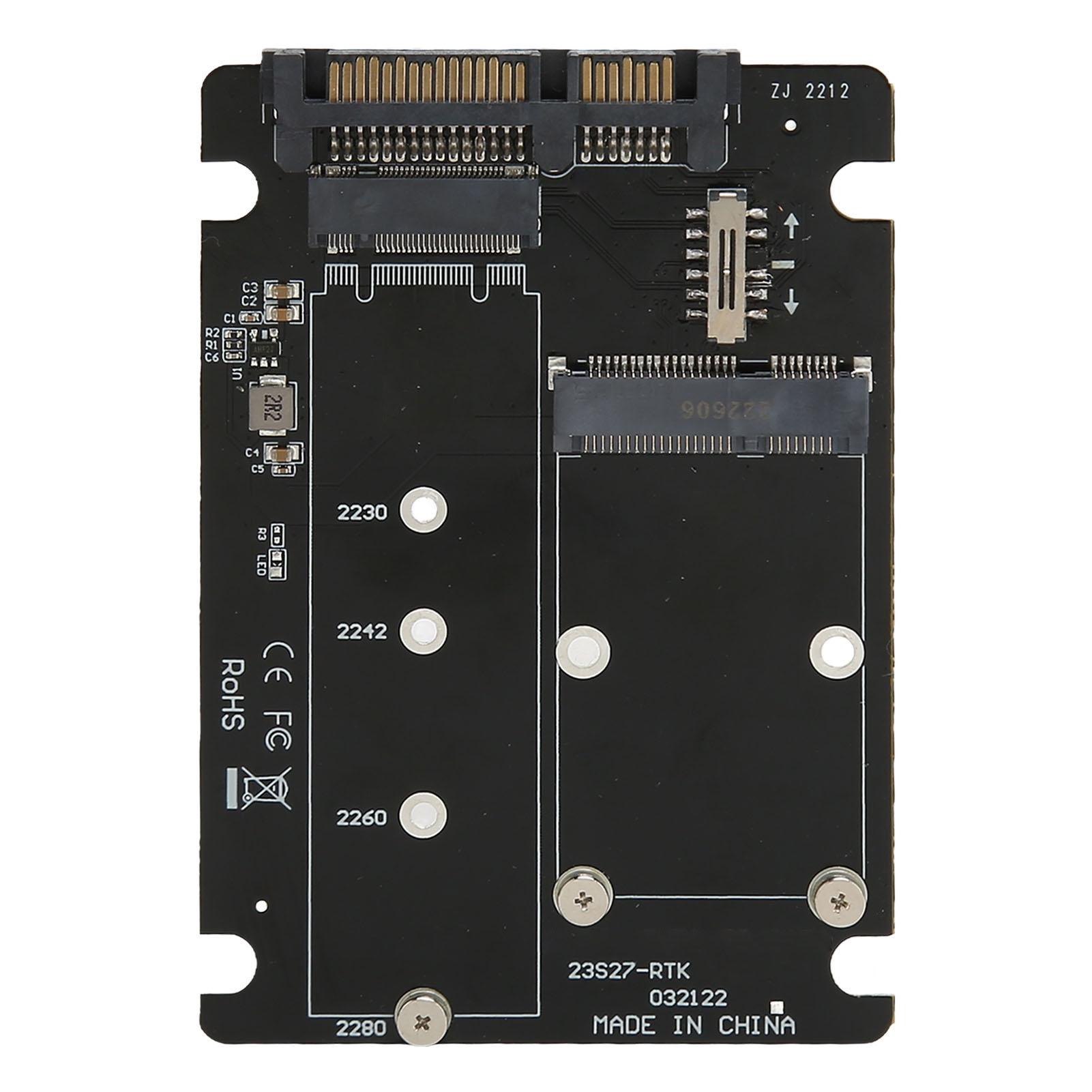 

SSD Adapter Card Double Bay MSATA M.2 NGFF to SATA 3.0 SSD Converter Adapter Riser Card