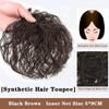 LUPU Synthetic Hair Pieces With Bangs Natural Black Brown Clip In Hair Extensions Hairpieces Heat Resistant Fiber For Women