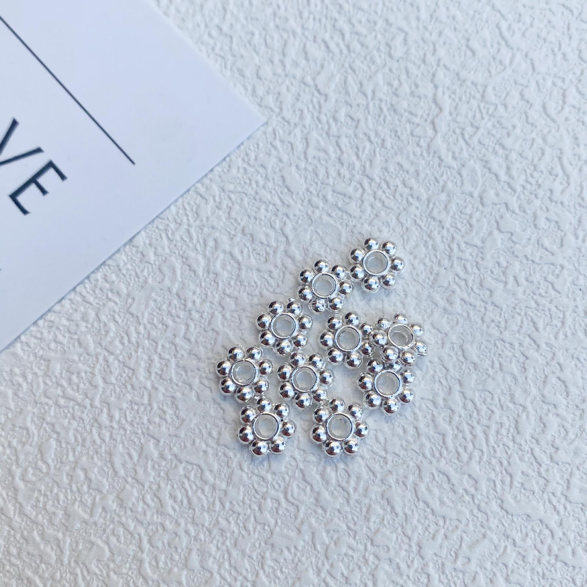 

Handmade Rope Snowflake Beads: Gold-Plated Alloy Jewelry Necklace/Bracelet Accessories 4mm