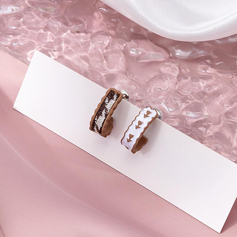 Silver Needle Exquisite Pink Tulip Floral Stud Earrings for Women - Sweet Romantic Jewelry