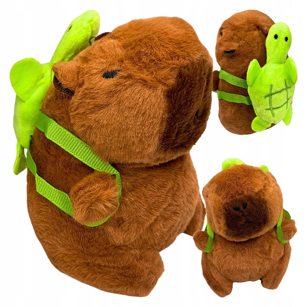 CUTE CAPYBARA keychain PLUSH large WITH BACKPACK mascot PLUSH TOY