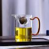 Wooden Brewing Teapot Glass Water Cup Drinkware Tea Infuser Filter  Tea Separation