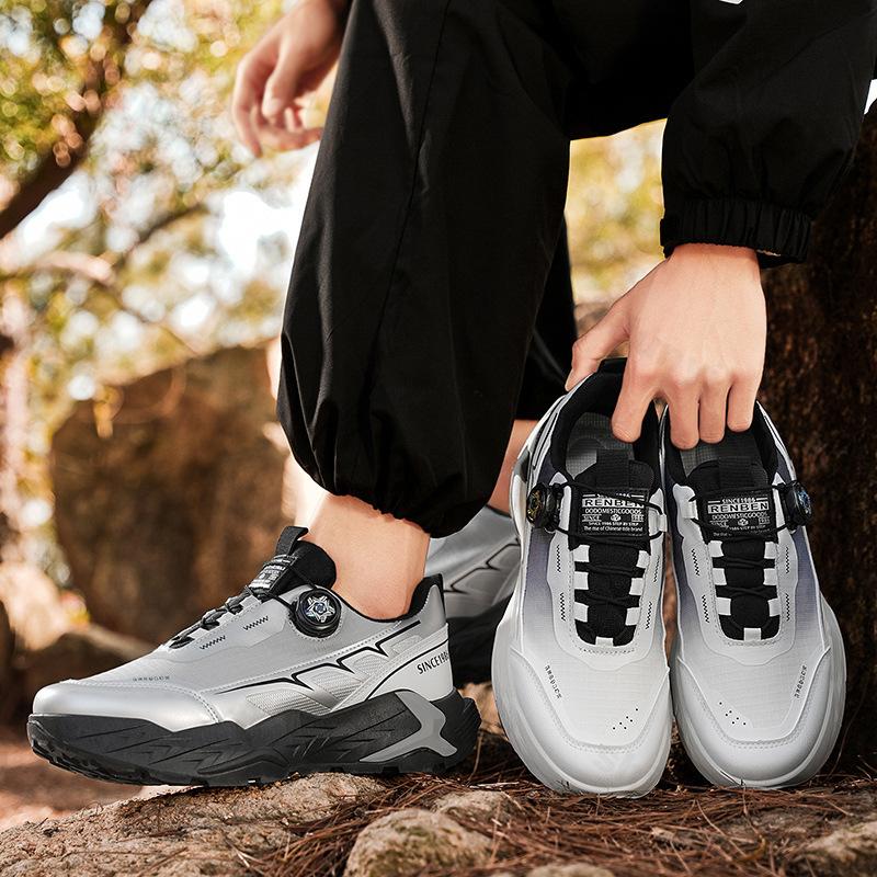 Fashion Men's Shoes 2025 New Spring Breathable Mesh Anti Slip Fashion Work Thick Soled Casual Sports Shoes Comfortable Slip on Sneakers