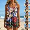 Women's Printed Split Swimsuit Sport Swimsuit Two-Piece Set