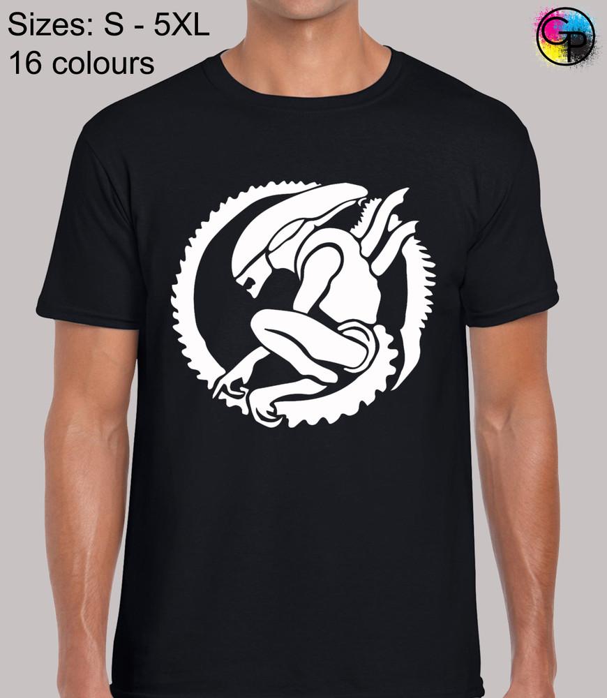 

Alien Circle Silhouette Sci Fi Ripley Nostromo Novelty Regular Men s T-Shirt 2XL