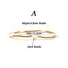 Vlen Miyuki Bracelets Natural Pearl Bracelet for Women 18 K Gold Plated Glass Beads Stretch Pulseras Boho Jewelry Accessories