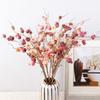 Faux Artificial Pomegranate Branches Plastic Bonsai Fake Flowers Foam Fruits Branches Handmade Elegant Fake Plants