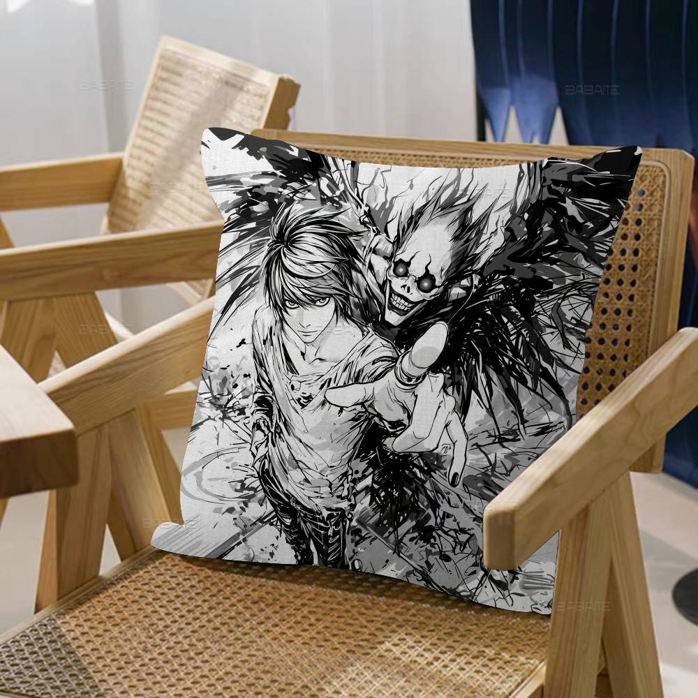 Anime D-Death Note Pillow Cover Sofa Cushion Cover Home Room Decoration Children Gift