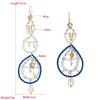 Women's Drop Earrings Alloy Rice Beads Geometric Long High Quality Vintage Earrings