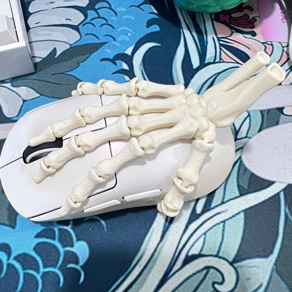 Flexible Joint Skeleton Hand 3D Printed Ghost Halloween Props Hand Bone Ornaments  Educational Use