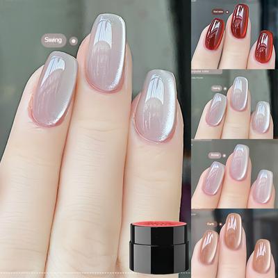 Water Light Cat Eye Gel Semi Permanent Soak Off Holographic Crystal Magnetic Gel Polish For Nail Art DIY Salon Nail Beauty