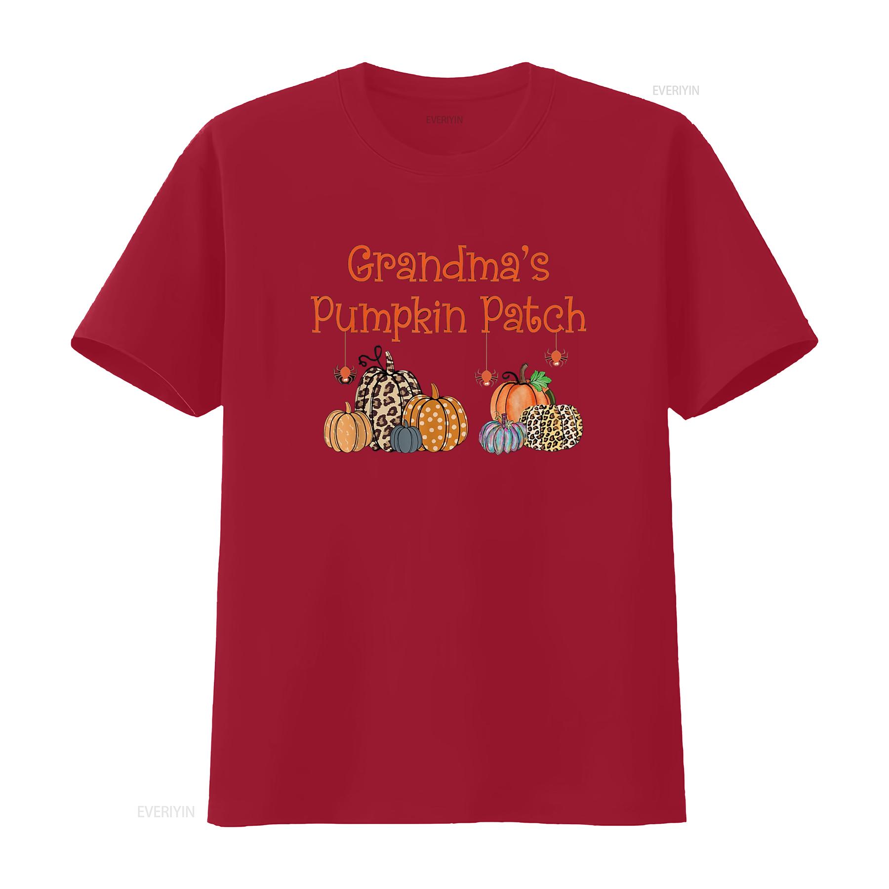 

Grandma s Pumpkins Patch Halloween Custome Women Girls Boys T Shirt vintage Washed streetwear homme Soft designer clothes S