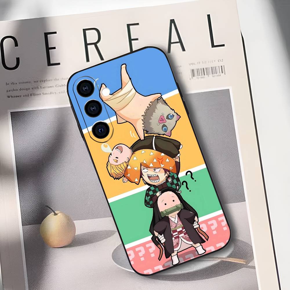 

Чехол для телефона D-DemonS Anime S-SlayerS для Samsung Galaxy A73, A72, A71, A70, A53, A52, A51, Мягкий силиконовый черный чехол Samsung a31