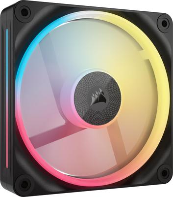 CORSAIR iCUE LINK LX120-R RGB Expansion Kit 120mm PWM PC Case Fan with Dual Light Loop, Single Pack, Black (CO-9051049-WW)
