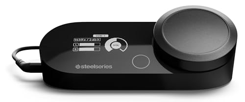 

SteelSeries GameDAC Gen 2 Wired MixAmp for PS5, PS4, and PC Gaming Headsets, High-Resolution Surround Sound, 3.5mm Audio Jack, Optical Digital Port, U